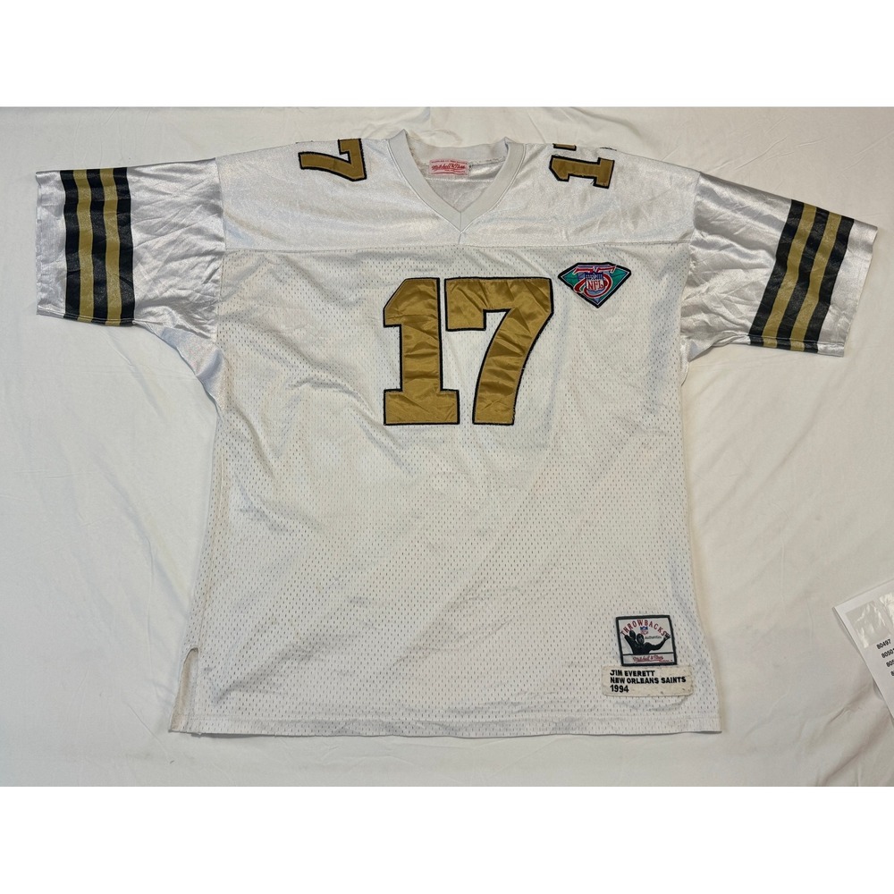 Mitchell & Ness New Orleans Saints Jim Everett 1994 Jersey NFL 75th Patch 56